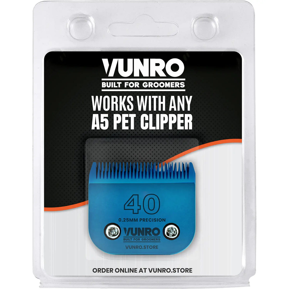 #40 Blue Steel Dog Clipper Blade (0.25 mm) by VUNRO