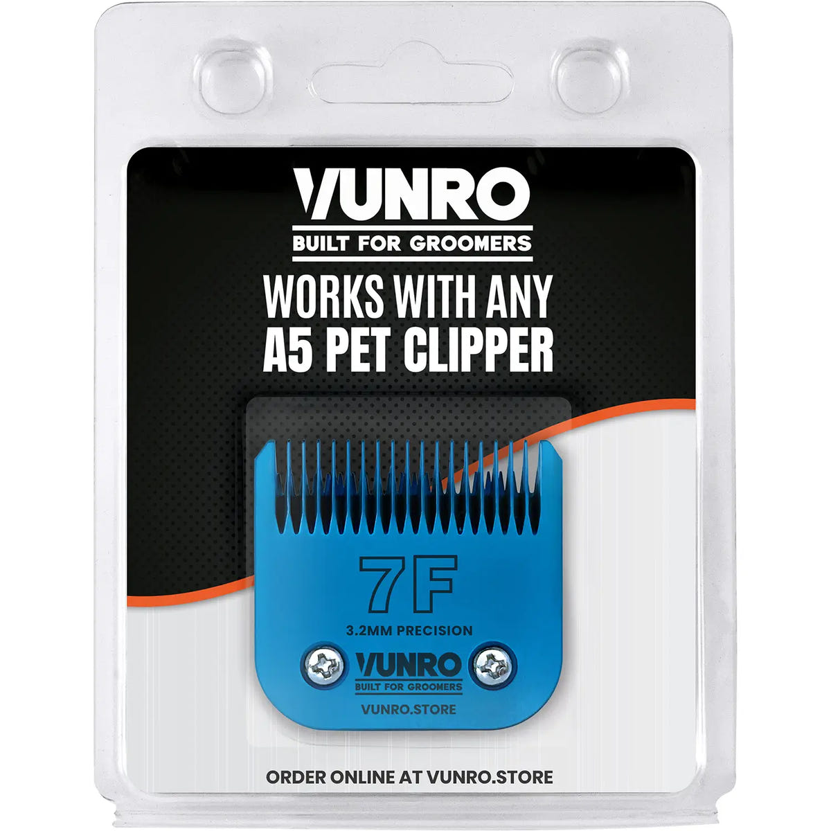 7F Blue Steel Dog Clipper Blade (3.2 mm) by VUNRO