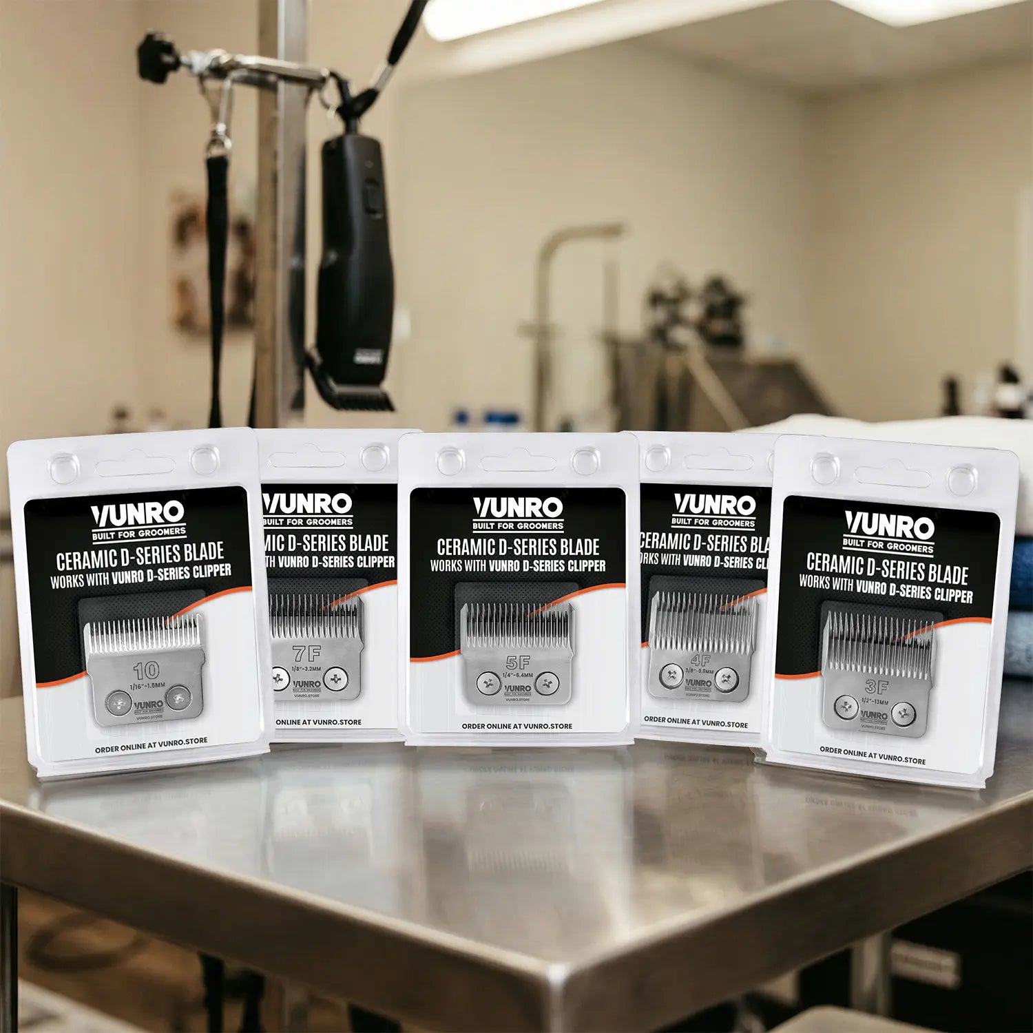 Full Set of Ceramic D-Series Clipper Blades by VUNRO